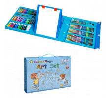 Детский набор для рисования 208 предметов Синий