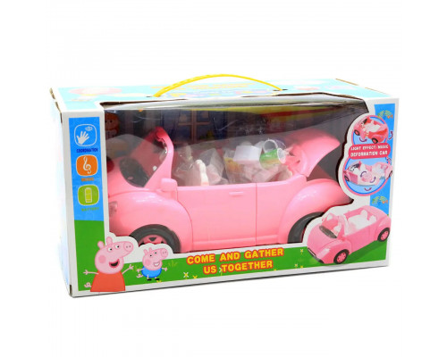 Розовая машинка Свинки, фигурки, аксессуары YM11-803