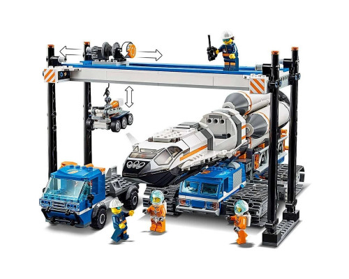 Конструктор Город - "Площадка для сборки и транспорт для перевозки ракеты" (арт.11388)