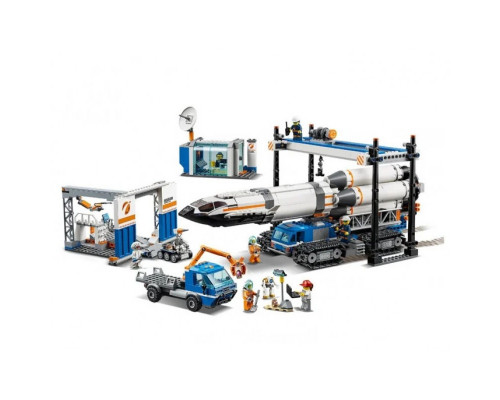 Конструктор Город - "Площадка для сборки и транспорт для перевозки ракеты" (арт.11388)