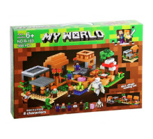 Конструктор My world - Minecraft - Большая Деревня с жителями 6в1 (арт. B-103)