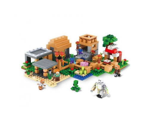 Конструктор My world - Minecraft - Большая Деревня с жителями 6в1 (арт. B-103)