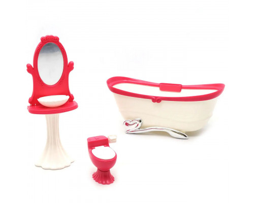 Набор кукольной мебели Gloria 3013 "Ванная комната"