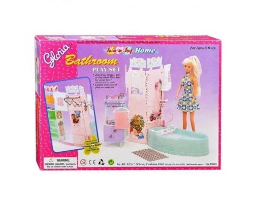 Мебель для куклы Ванная комната Gloria 21013