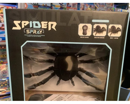 Робот-паук "Черная Вдова" (арт. 128A) с дистанционным управлением с распылителем и подсветкой