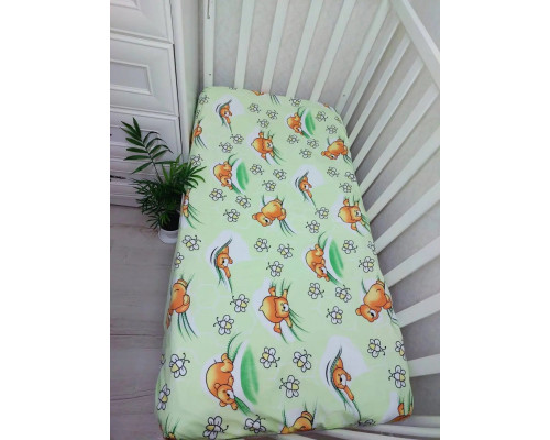 Наматрасник детский непромокаемый 120х60 см на сплошной резинке 