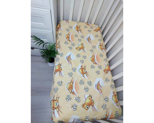 Наматрасник детский непромокаемый 120х60 см на сплошной резинке 