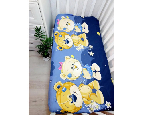 Наматрасник детский непромокаемый 120х60 см на сплошной резинке 