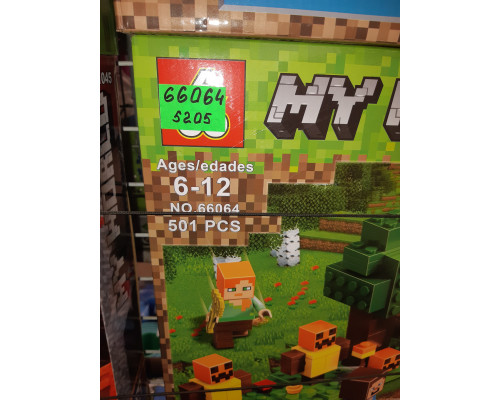 Конструктор Майнкрафт (арт.66064) "Аванпост Разбойников" Minecraft, 501дет.