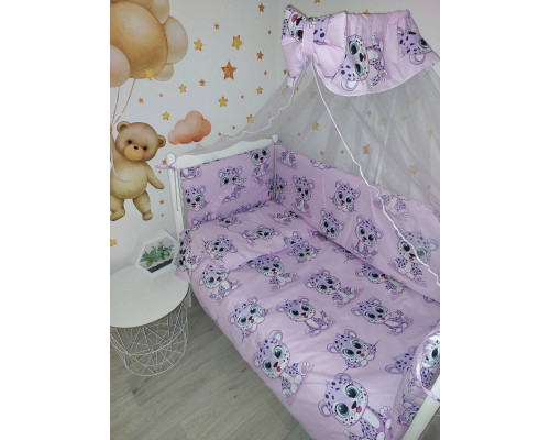 Комплект постельного детского белья 3 в 1 простынка, пододеяльник, наволочка бязь разные расцветки