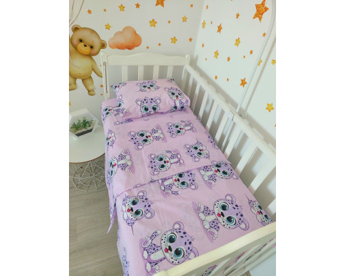 Детское постельное белье 3 в 1 бязь 100% хлопок. Простынка, наволочка, пододеяльник