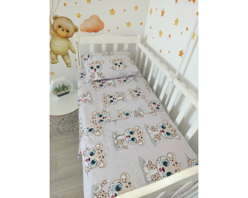 Детское постельное белье 3 в 1 бязь 100% хлопок. Простынка, наволочка, пододеяльник