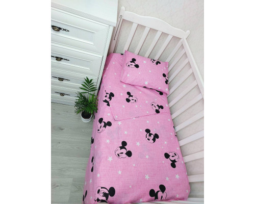 Детское постельное белье 3 в 1 бязь 100% хлопок. Простынка, наволочка, пододеяльник