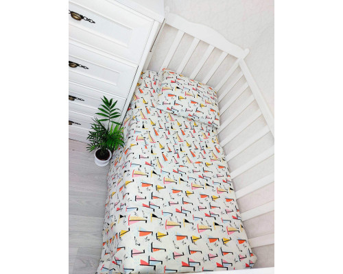 Детское постельное белье 3 в 1 бязь 100% хлопок. Простынка, наволочка, пододеяльник