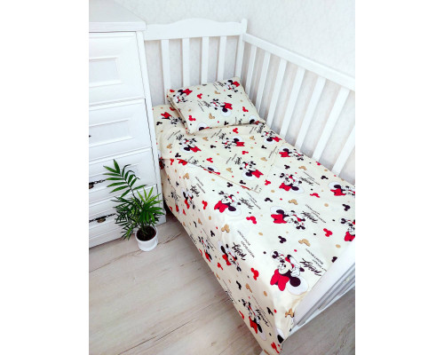 Детское постельное белье 3 в 1 бязь 100% хлопок. Простынка, наволочка, пододеяльник