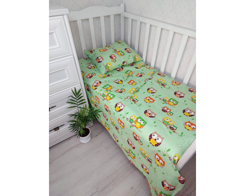 Детское постельное белье 3 в 1 бязь 100% хлопок. Простынка, наволочка, пододеяльник