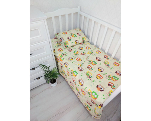 Детское постельное белье 3 в 1 бязь 100% хлопок. Простынка, наволочка, пододеяльник