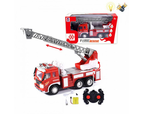 Машина пожарная на радио управлении, свет, на аккумуляторе (арт.5A-454)