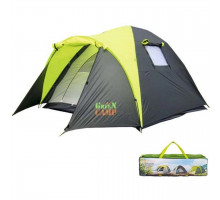 Палатка трехместная двухслойная Green Camp 1011-2 с двумя входами