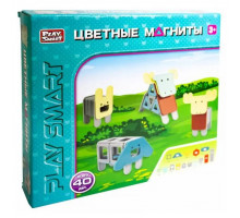 Магнитный конструктор Play Smart 2468 "Животные", 40 дет