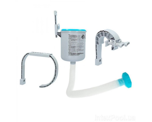  Навесной , плавающий скиммер , совместим с фильтр-насосом/ Очистка верхнего слоя воды 28000 Intex