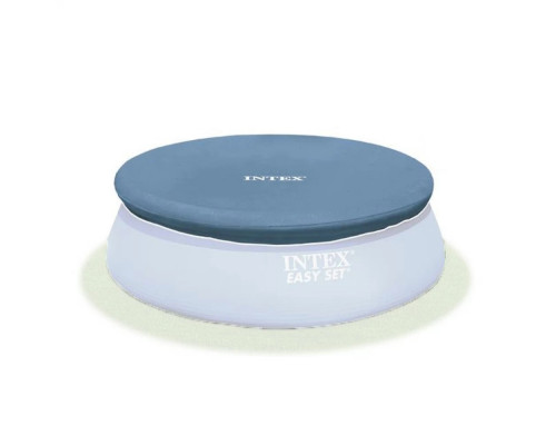 Тент чехол для бассейна диам 244 см защитный для семейного наливного Intex 28020 