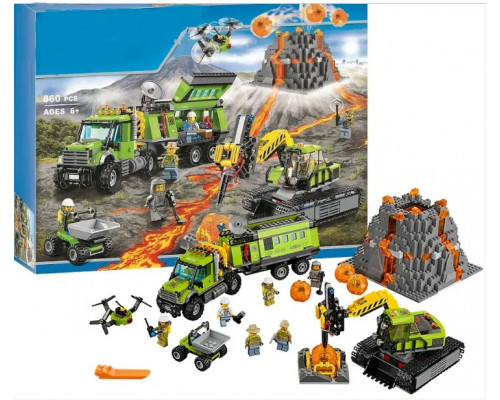 Конструктор Город - База исследователей вулканов (арт. 10641)