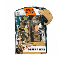 Детский игровой набор военного Desert war, костюм (арт. D012)