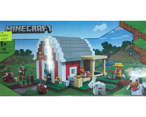 Конструктор Майнкрафт  (арт. 11802 ) Красный амбар 799 деталей