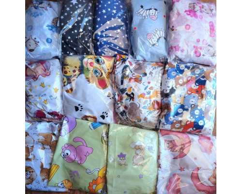 Наматрасник детский непромокаемый на сплошной резинке 120х60 см 