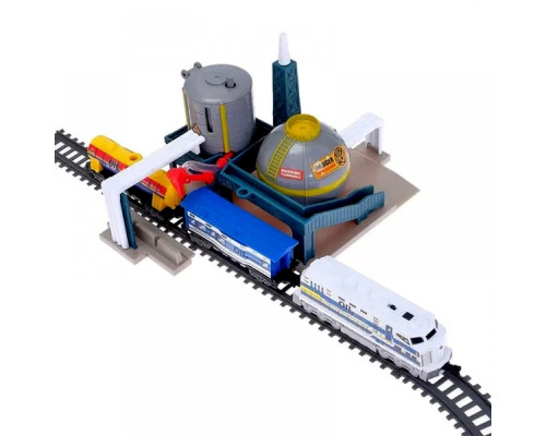 Детская железная дорога с погрузчиком и нефтеналивной станцией Power Train (BSQ 21815)