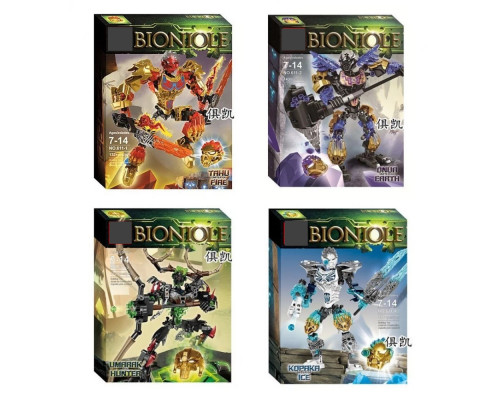 Набор Bionicle - Таху Объединитель Огня, Онуа Объединитель Земли, Умарак Охотник, Копака Объединитель Льда