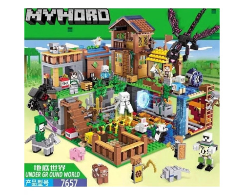 Конструктор "My world - Minecraft - Большая Деревня жителей" (арт. 7657 BT)