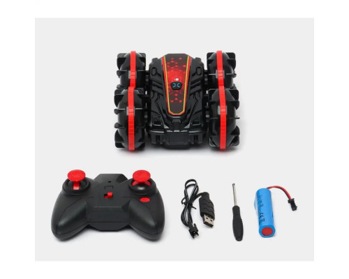 Гоночный автомобиль Амфибия на радиоуправлении с вращением на 360°, ездит по суше и воде (арт. CX-85)