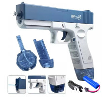 Водяной пистолет с аккумулятором - увеличенная емкость, стрельба на 8 м - Glock