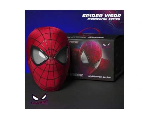 Маска Человека-Паука Spider-Man (арт. MK005) с LED подсветкой.Зарядка в комплекте