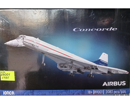 Конструктор (арт. 89001) самолет Конкорд 2083 деталей