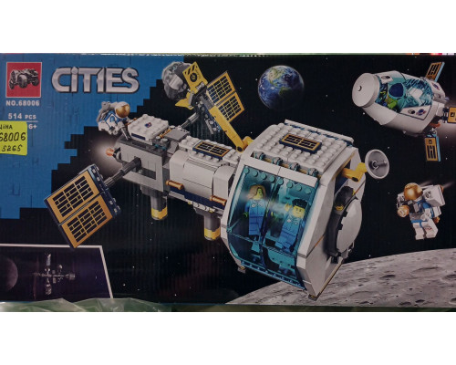 Конструктор City (арт. 68006) "Лунная космическая станция" 514 деталей