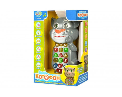Интерактивный Котофон (арт. 7344 RU) Умный телефон с функцией диктофона