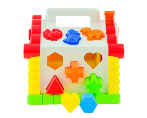 Теремок сортер развивающая музыкальная игрушка KI-7047 со звуковыми и световыми эффектами для детей