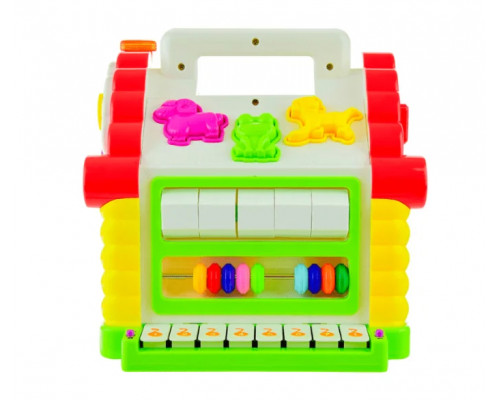 Теремок сортер развивающая музыкальная игрушка KI-7047 со звуковыми и световыми эффектами для детей