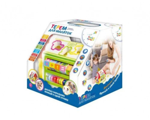 Теремок сортер развивающая музыкальная игрушка KI-7047 со звуковыми и световыми эффектами для детей