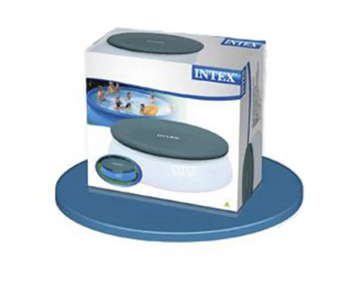 Тент чехол для бассейна диам 244 см защитный для семейного наливного Intex 28020 