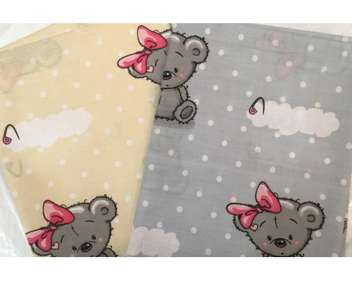 Детское постельное белье 3 в 1 бязь 100% хлопок. Простынка, наволочка, пододеяльник