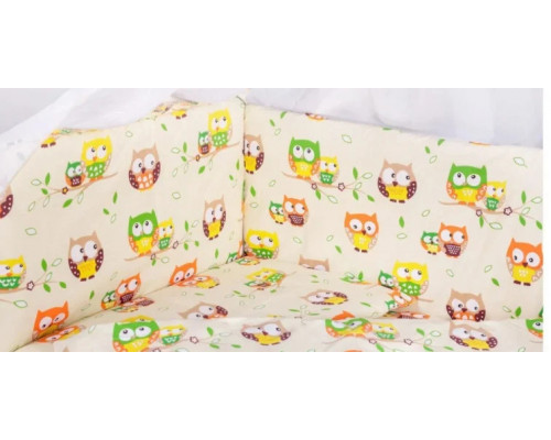 Защита бортики на 4 стороны (отдельные) на завязочках высота 40 см для детской кроватки 120*60см