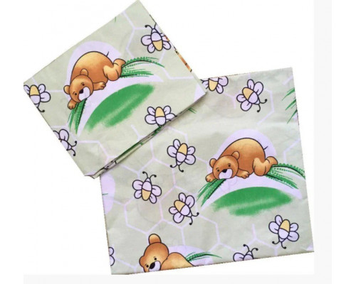 Детское постельное белье 3 в 1 бязь 100% хлопок. Простынка, наволочка, пододеяльник