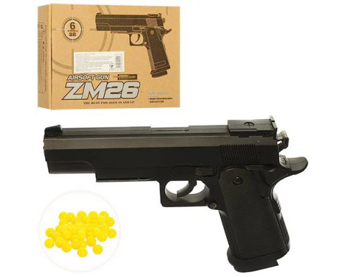 Игрушечный пистолет «Colt Gold Cup», металл/пластик (CYMA ZM26)