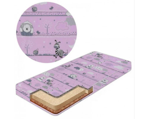 Матрас Мишки для детской кроватки КПК-LUX кокос-поролон-кокос, 120х60 см. Толщина 7 см. много цветов