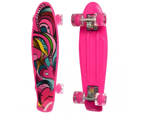 Скейт Profi MS 0749-5  пластик-антискользящий, алюминиевая подвеска, колеса ПУ