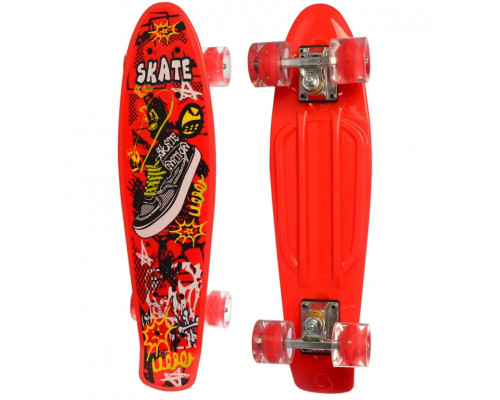 Скейт Profi MS 0749-5  пластик-антискользящий, алюминиевая подвеска, колеса ПУ